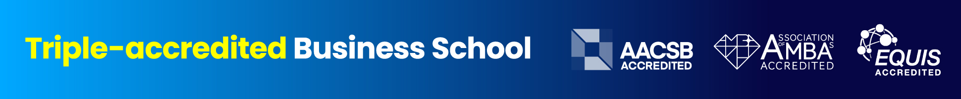 Triple-accredited business school